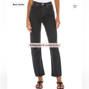 90’s Pinch Waist in Black Tea - Agolde Jeans size 28